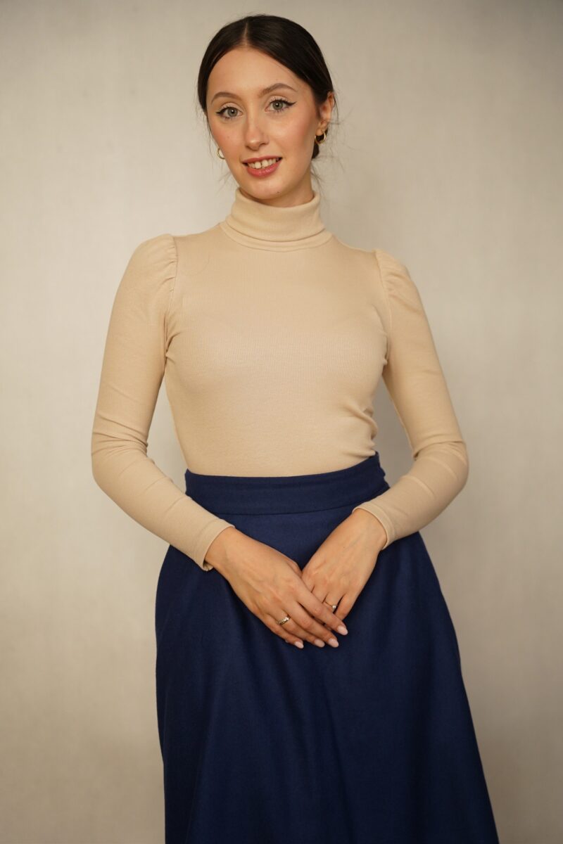 Sukienka golfowa Helena midi granat