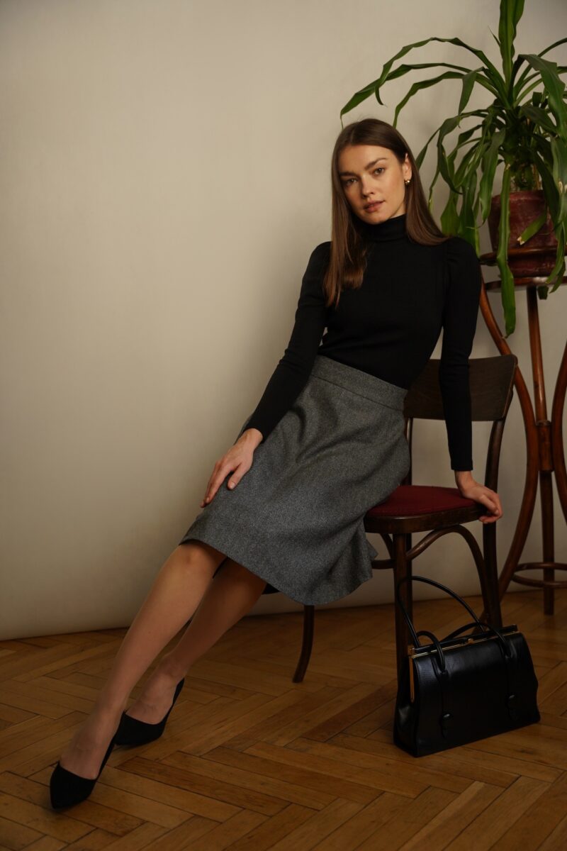 Elegancka retro koszula damska Lea perłowa