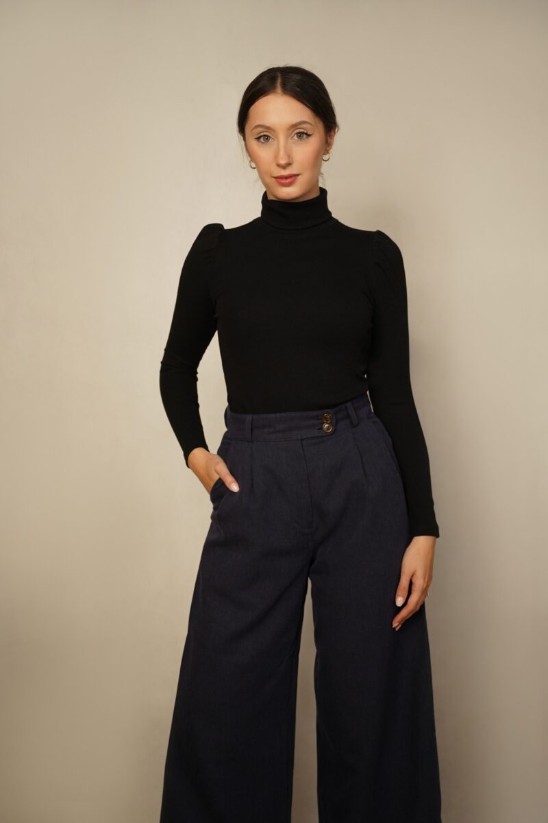 Sukienka golfowa Helena midi granat